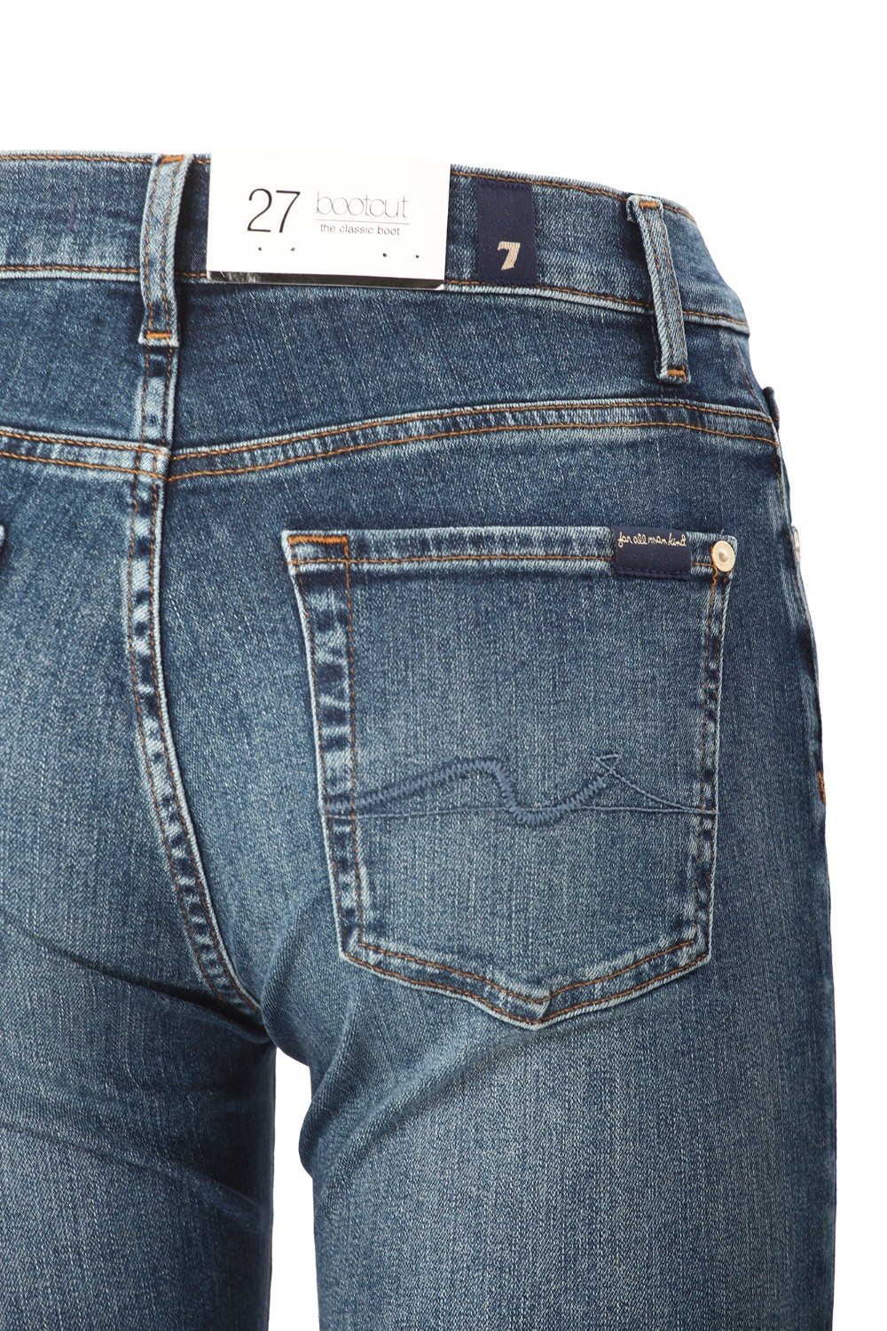 shop SEVEN Saldi Jeans: Seven jeans bootcut "Soho Light".
Vita media.
Gamba ampia e svasata. 
Realizzato in denim Heritage per una finitura autentica.
Tessuto Stretch.
Tessuto Peso Medio.
Composizione: 98% Cotone 2% Elastane.
Made in Tunisia.. BOOTCUT JSWB44A0-NT number 498851